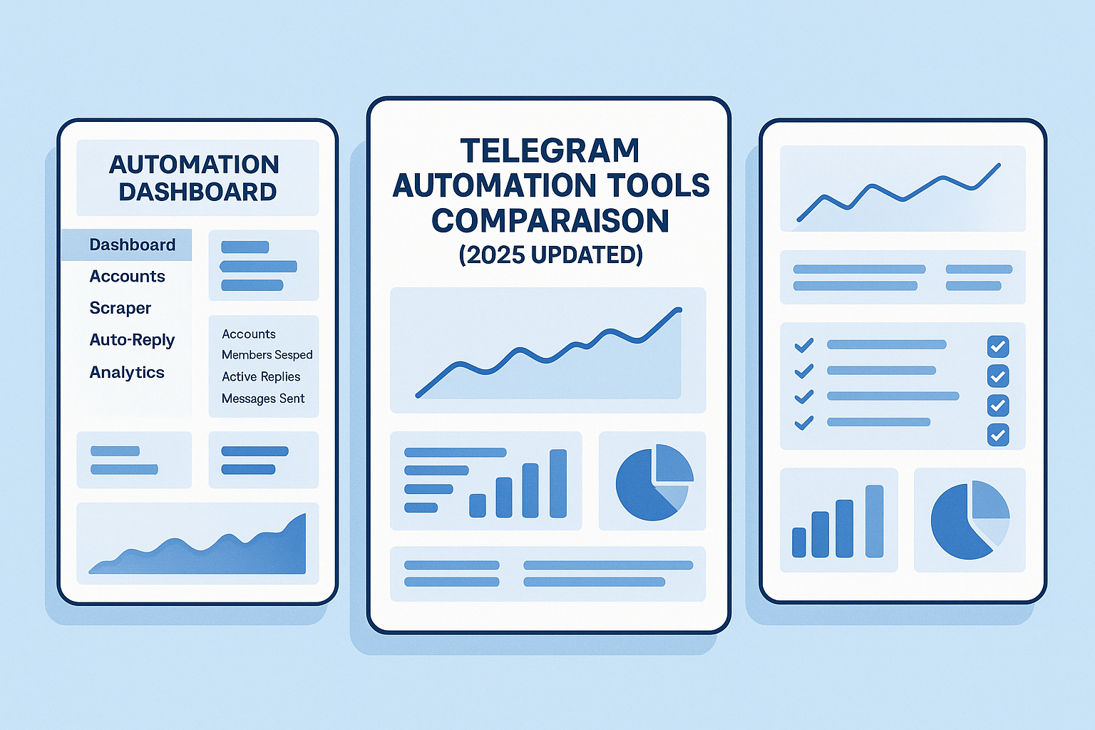 No-code Telegram automation dashboard showing trigger-action workflow editor with CRM webhook input, message template, and bot delivery output