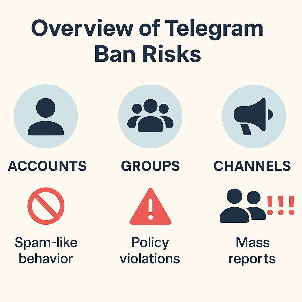 Account restriction triggers on Telegram — fresh accounts, high add velocity, and irrelevant scraped target lists
