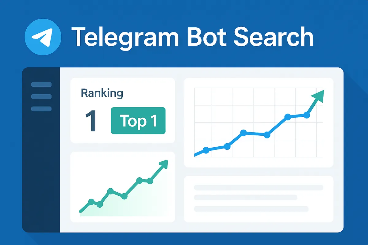 Telegram bot search placement dashboard tracking visible-title keywords, Start events, and premium-user engagement