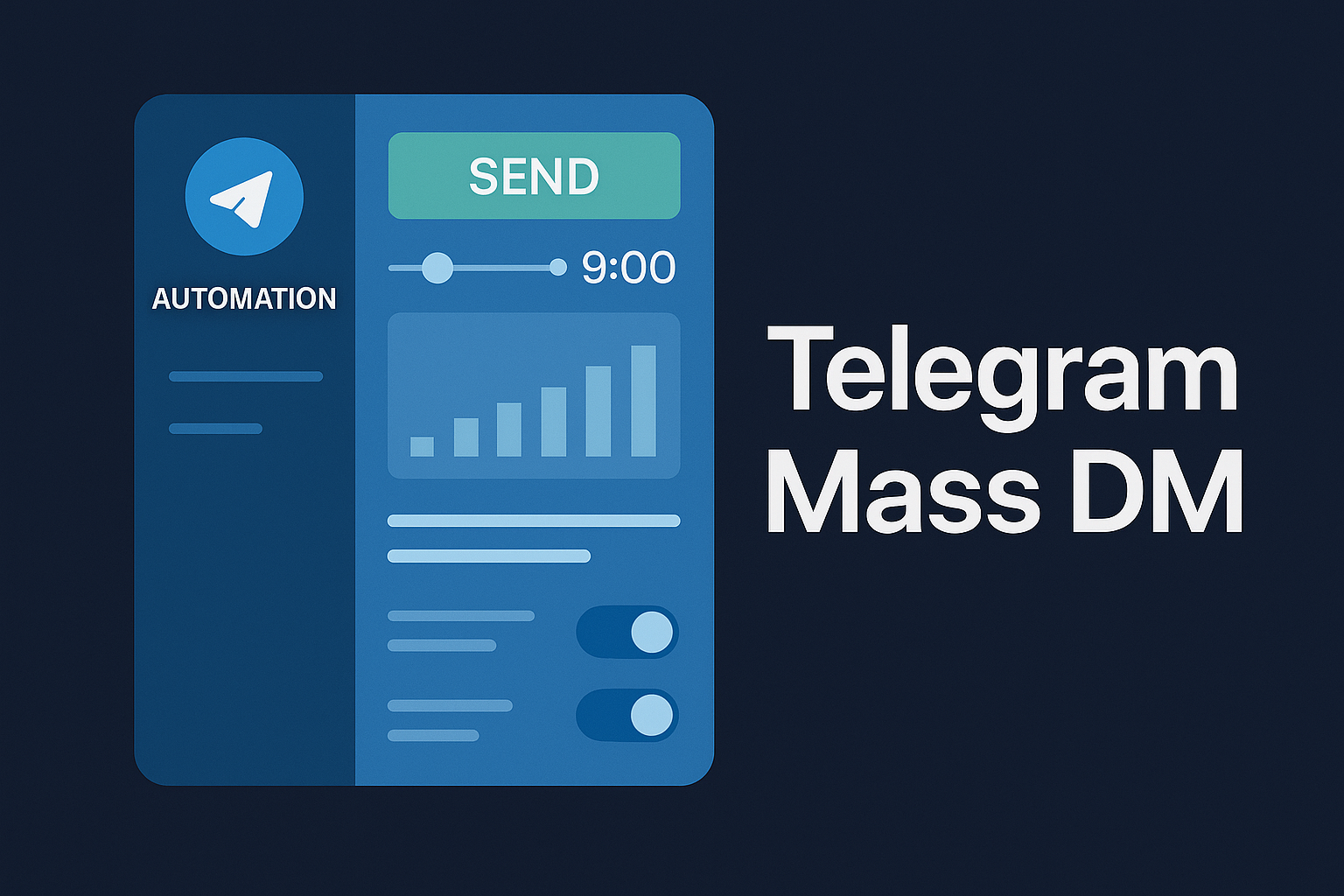 Targeting filter panel narrowing a scraped member list by activity, account age, and keyword relevance before sending